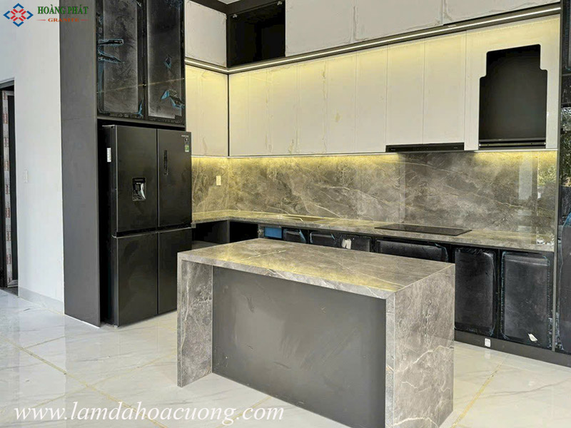 Mẫu đá hoa cương ốp mặt bếp chất lượng