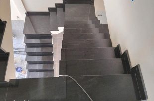 Mẫu cầu thang đá hoa cương nhập khẩu cao cấp