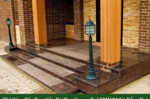 Mẫu đá ốp bậc tam cấp đá granite đẹp sang trọng