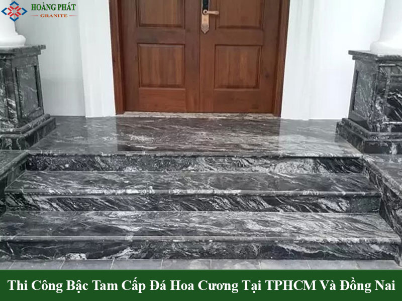 Mẫu bậc tam cấp đá hoa cương đẹp granite tự nhiên cao cấp