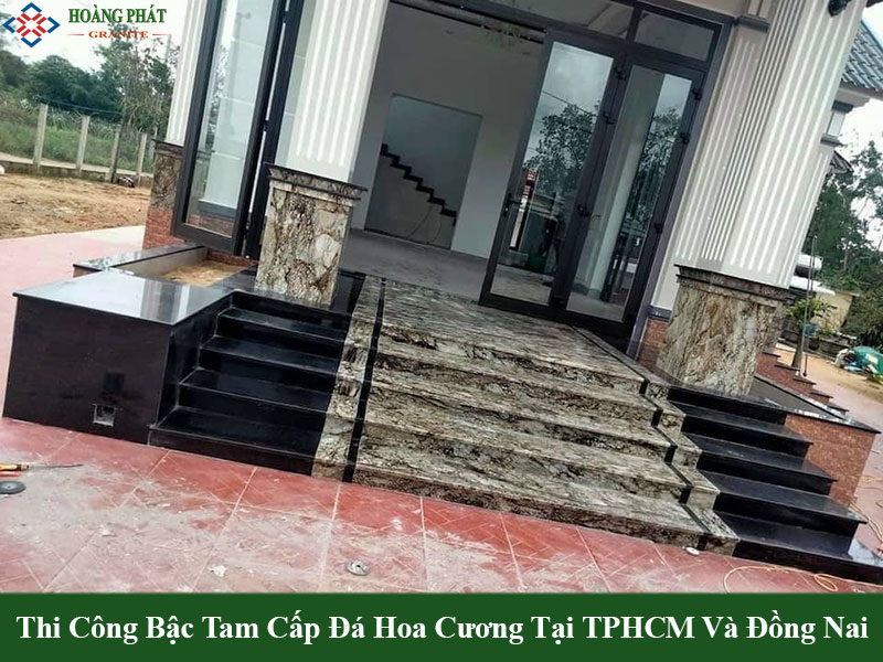 Mẫu bậc thềm nhà ốp đá granite cao cấp cho biệt thự