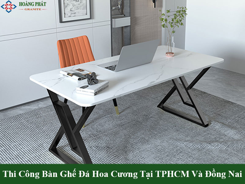 Mẫu mặt bàn làm việc bằng đá granite tinh tế 