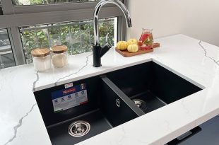 Mẫu chậu rửa bát âm bàn đá sang trọng, có nhiều mẫu mặt bàn đá đẹp