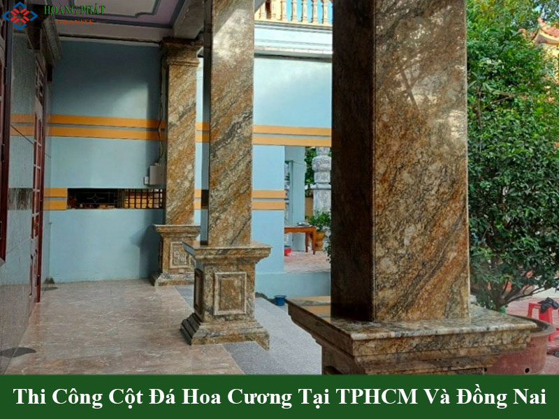 Mẫu cột ốp đá hoa cương độc đáo được ưa chuộng