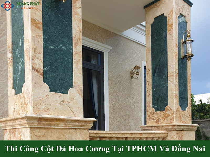 Mẫu cột ốp đá hoa cương đẹp xu hướng mới 