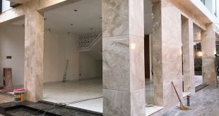 Mẫu cột đá hoa cương đẹp, mẫu mã cột trụ ốp đá granite sang trọng