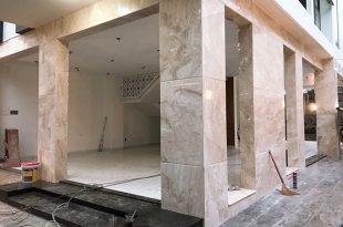Mẫu cột đá hoa cương đẹp, mẫu mã cột trụ ốp đá granite sang trọng