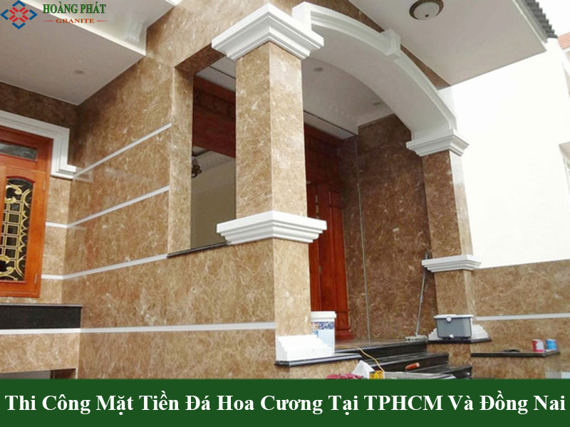 Mẫu mặt tiền nhà ốp đá granite sang trọng cho biệt thự