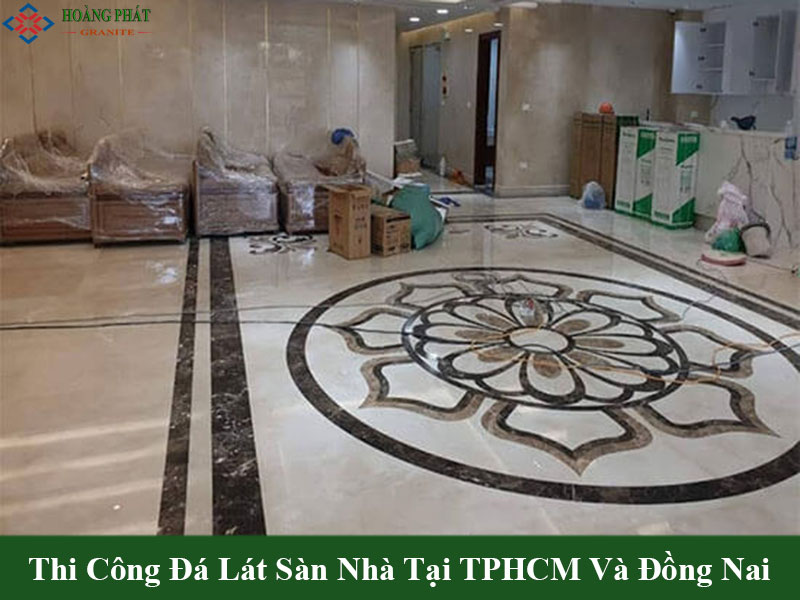 Mẫu đá granite lát sàn nhà sang trọng
