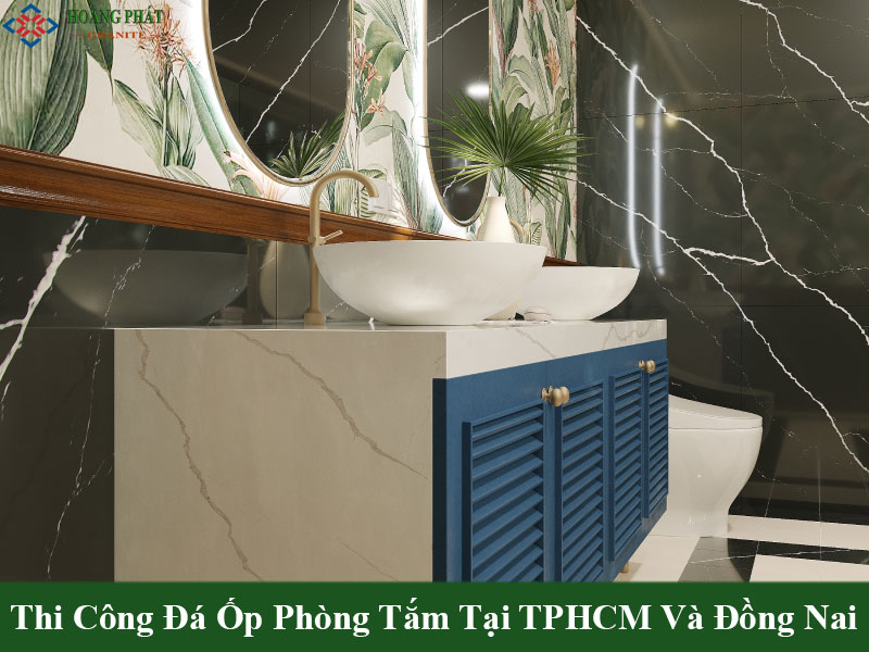 Mẫu đá ốp tường và sàn phòng tắm đẹp hiện đại