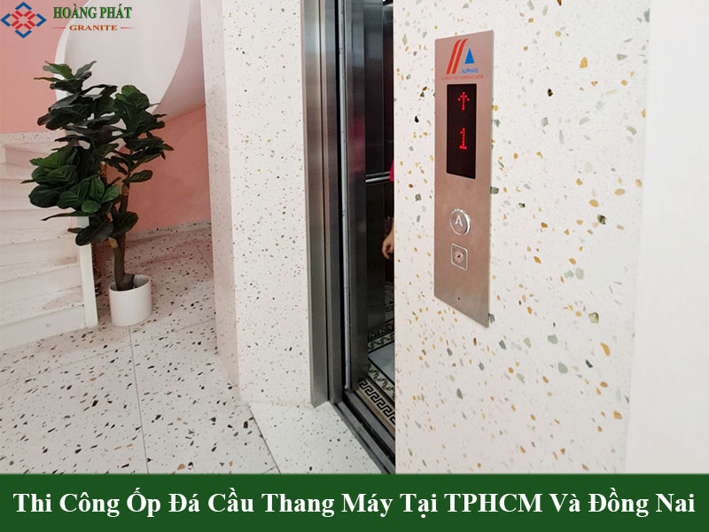 Mẫu đá tự nhiên ốp mặt tiền thang máy đẹp 
