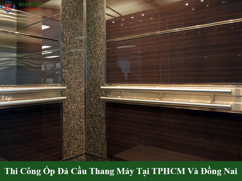 Mẫu đá granite ốp lát thang máy đẹp ấn tượng 