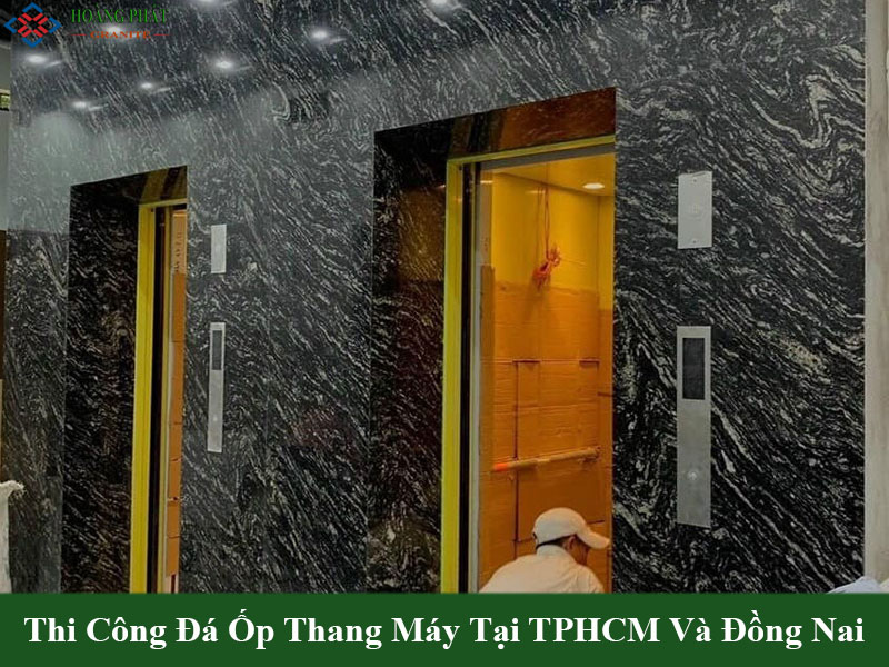 Mẫu đá granite ốp thang máy đẹp cao cấp