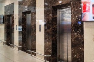 Các mẫu đá ốp thang máy đẹp, ốp lát đá hoa cương mặt thang máy sang trọng