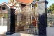 Mẫu đá ốp trụ cổng đẹp, đá hoa cương ốp cột cổng sang trọng, đá granite đẹp